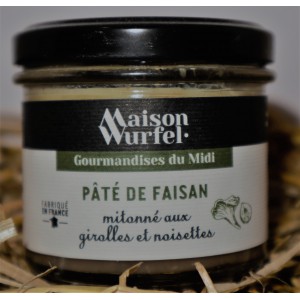 Pâté de faisan mitonné aux girolles et noisettes