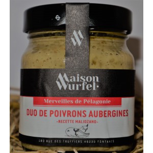 Duo de poivrons aubergines