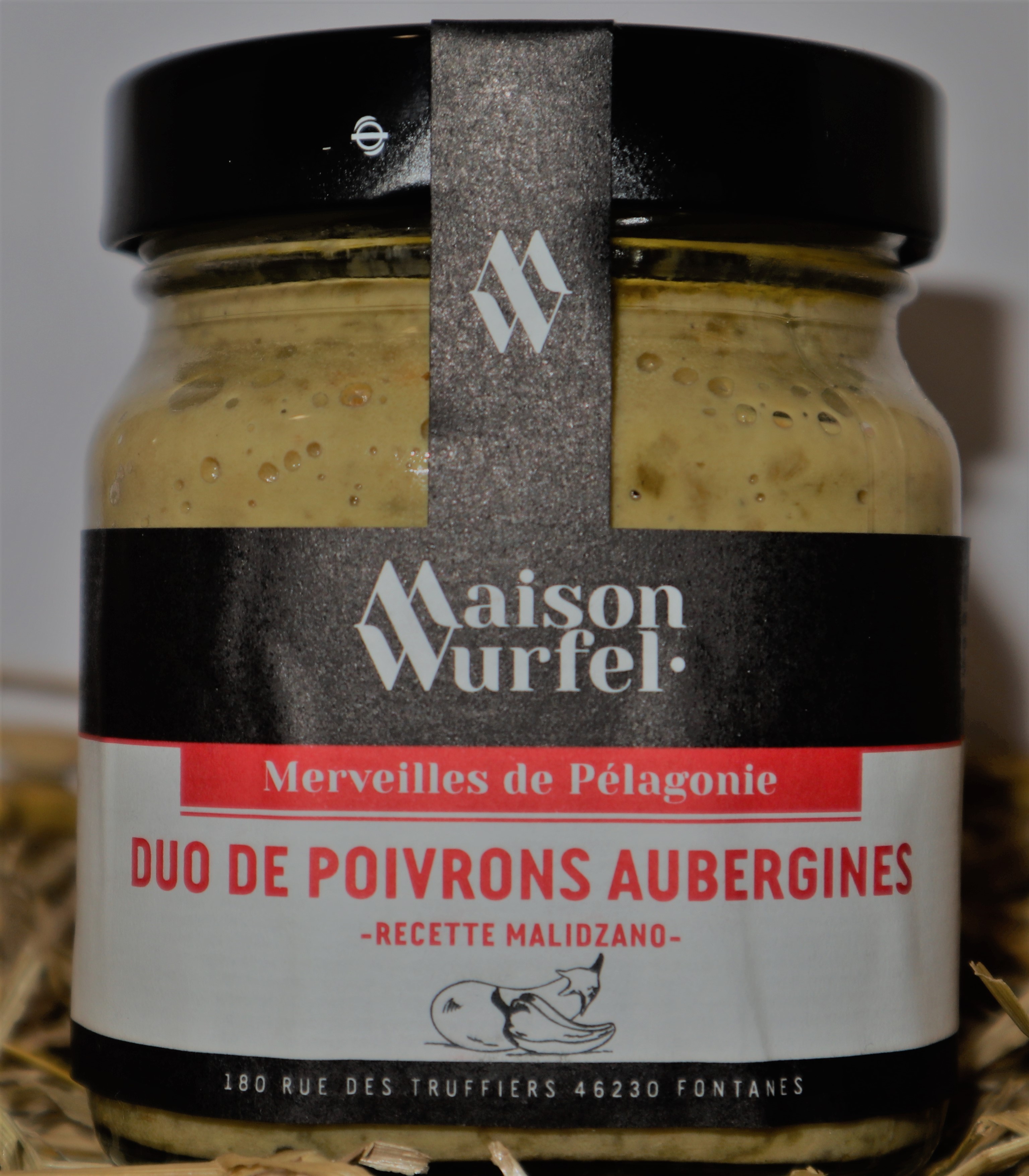 Duo de poivrons aubergines