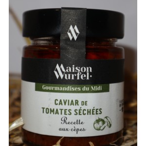 Caviar de tomates séchées recette aux cèpes