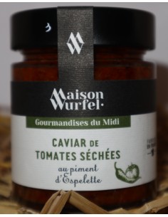 Caviar de tomates séchées au piment d'Espelette