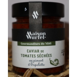 Caviar de tomates séchées au piment d'Espelette