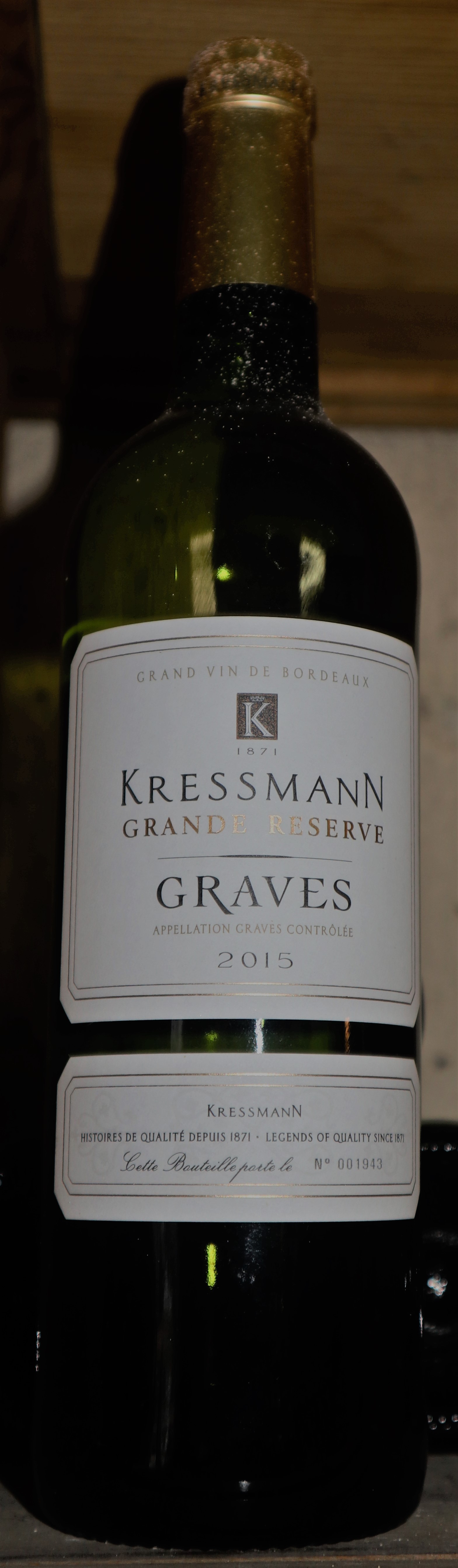 Kressamnn Grande Réserve Blanc Graves 2015