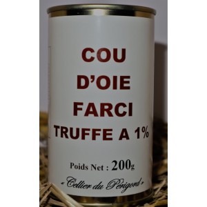 Cou d'Oie farci truffé à 1 %