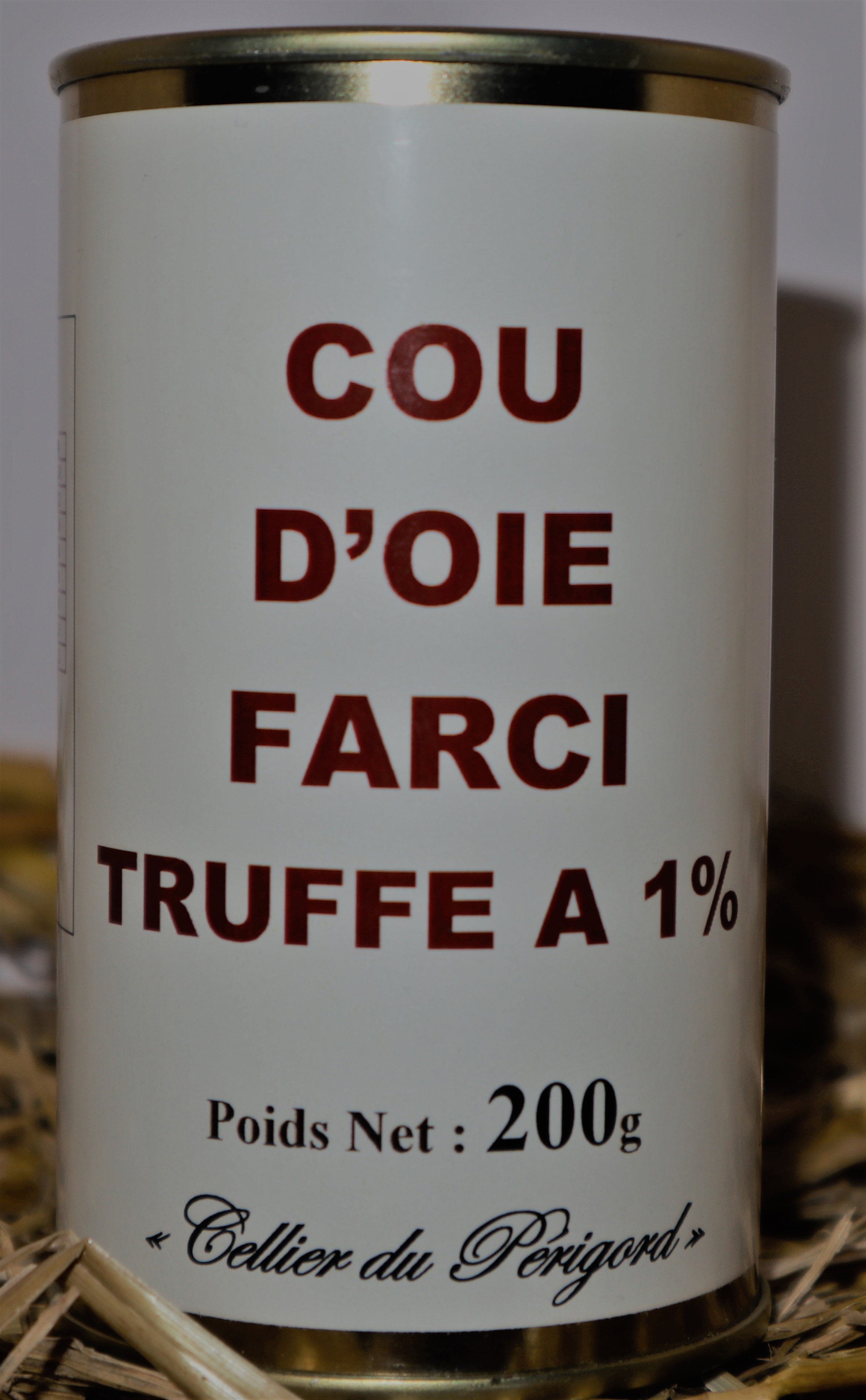 Cou d'Oie farci truffé à 1 %