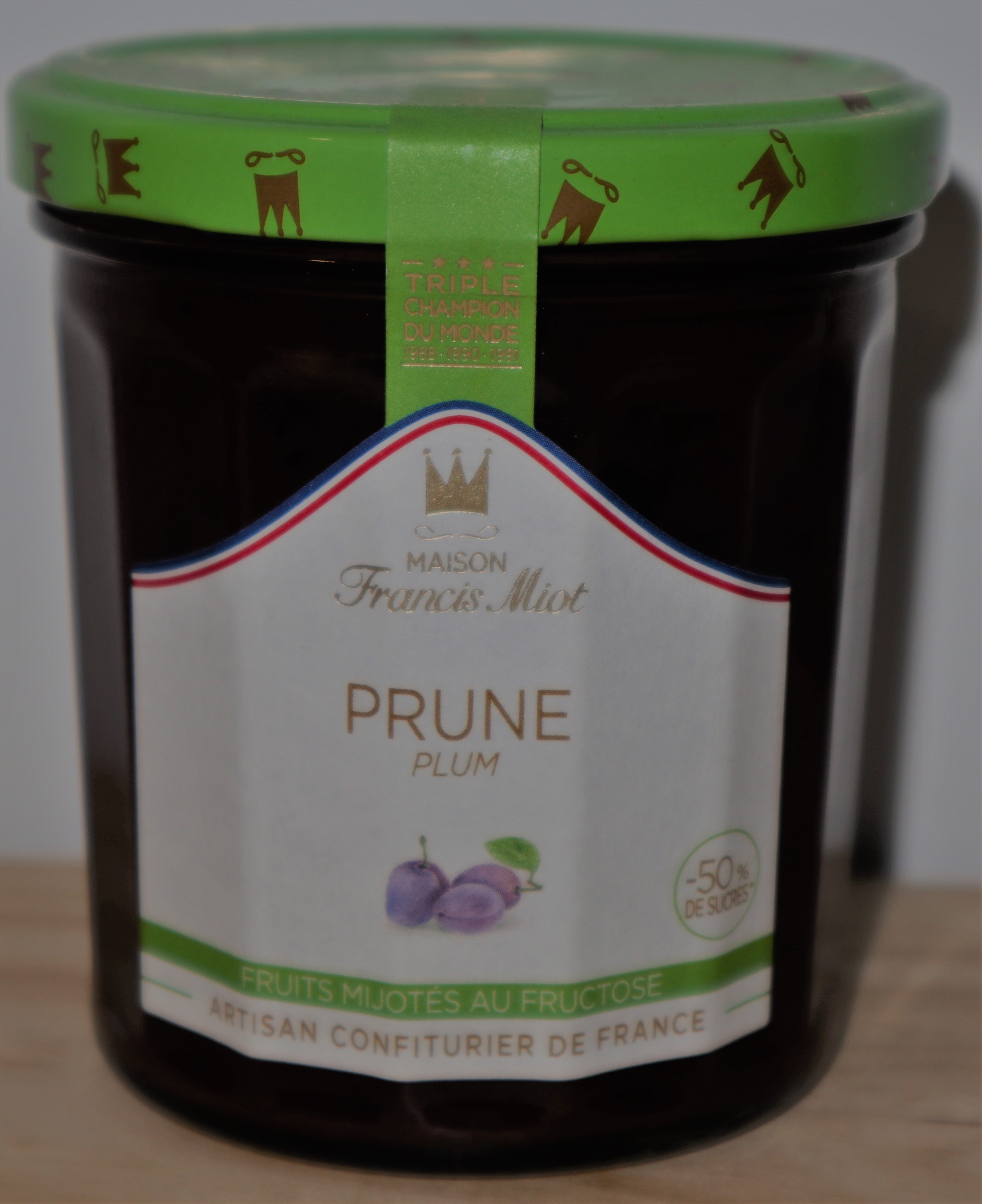 Confiture prune au fructose