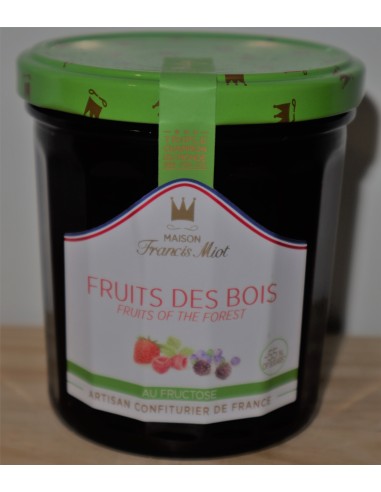 Confiture trois fruits rouges au fructose