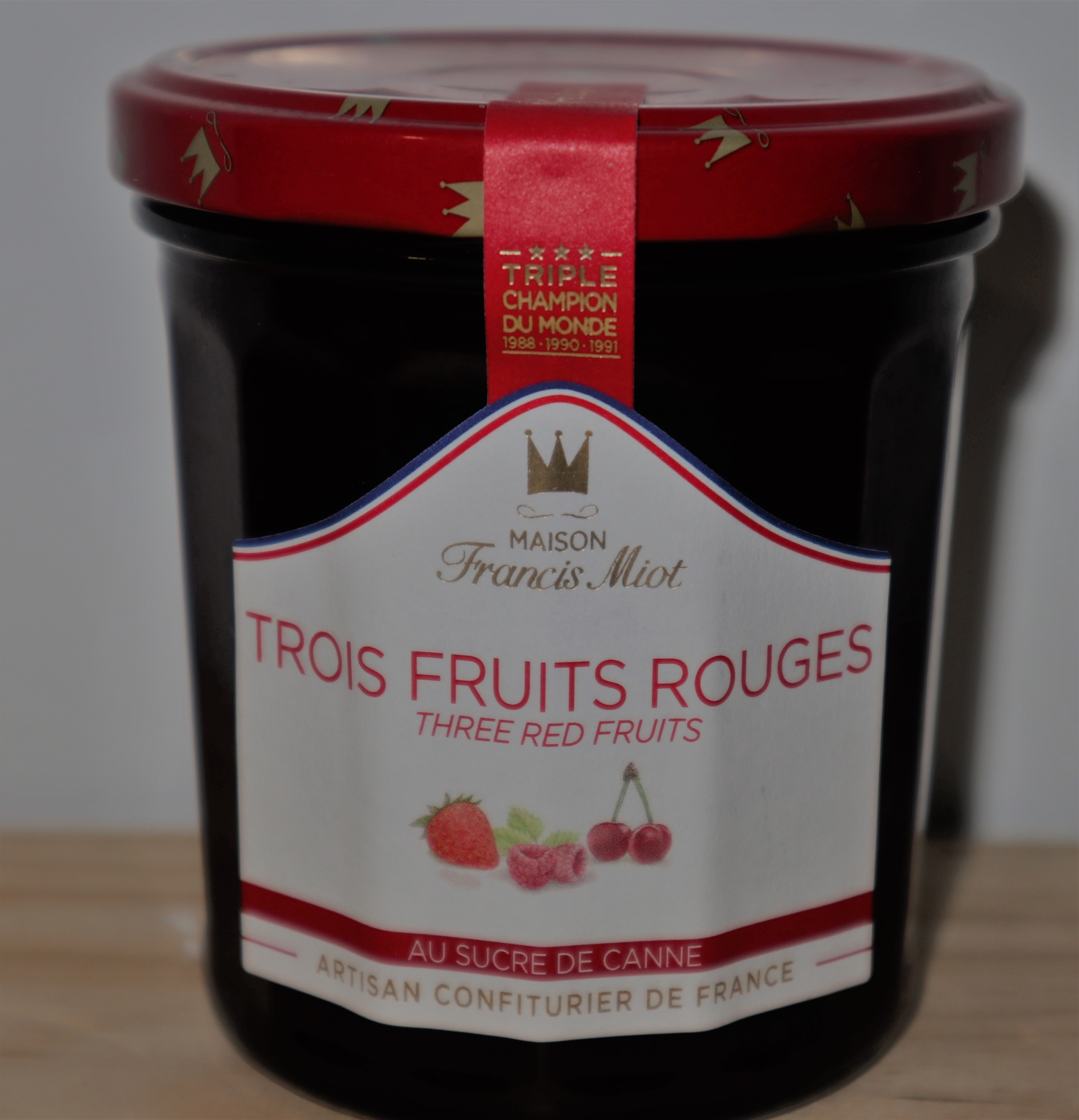 Confiture trois fruits rouges