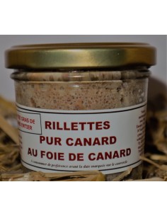 Rillettes pur canard au foie de canard