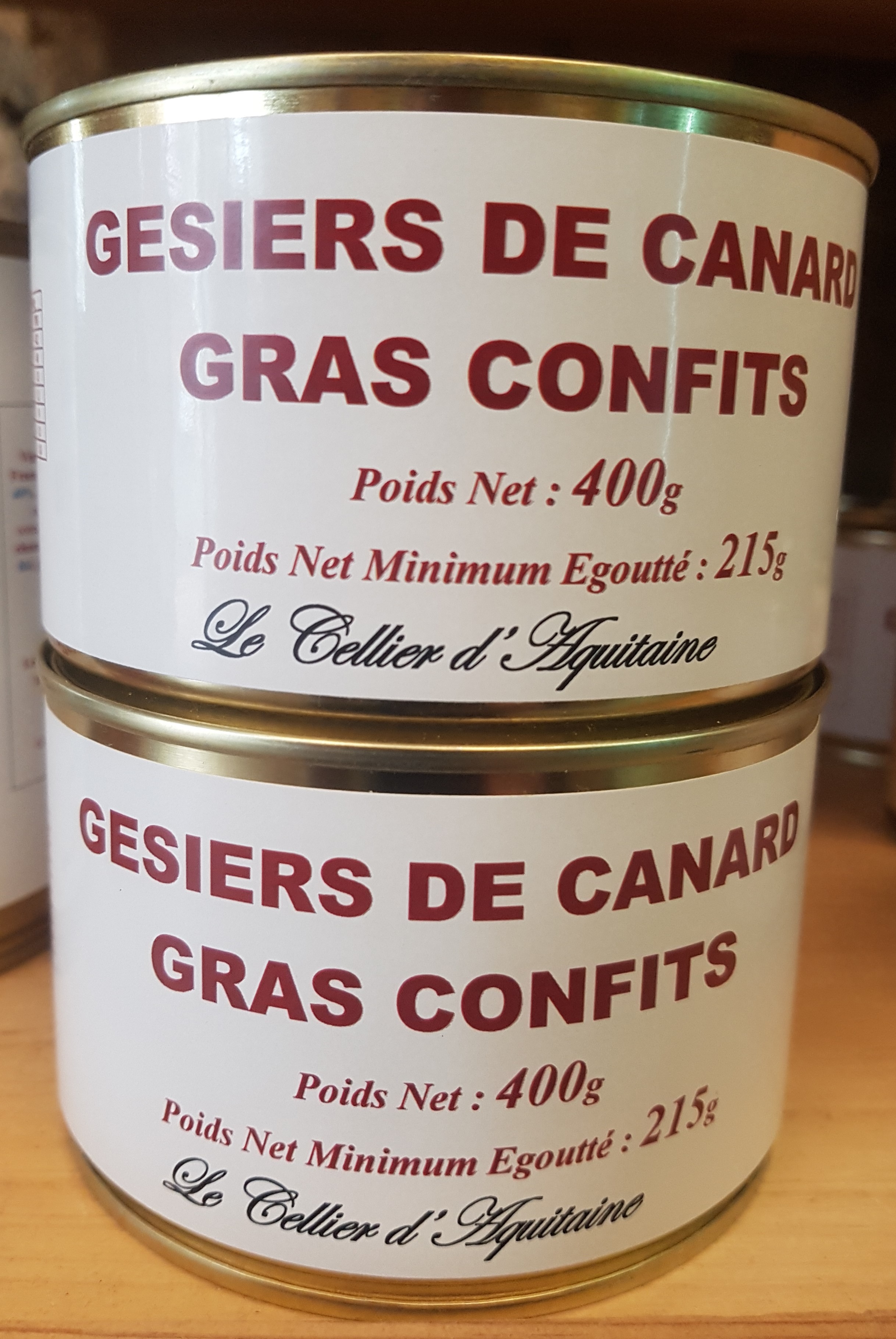 Gésiers de Canard Gras Confits