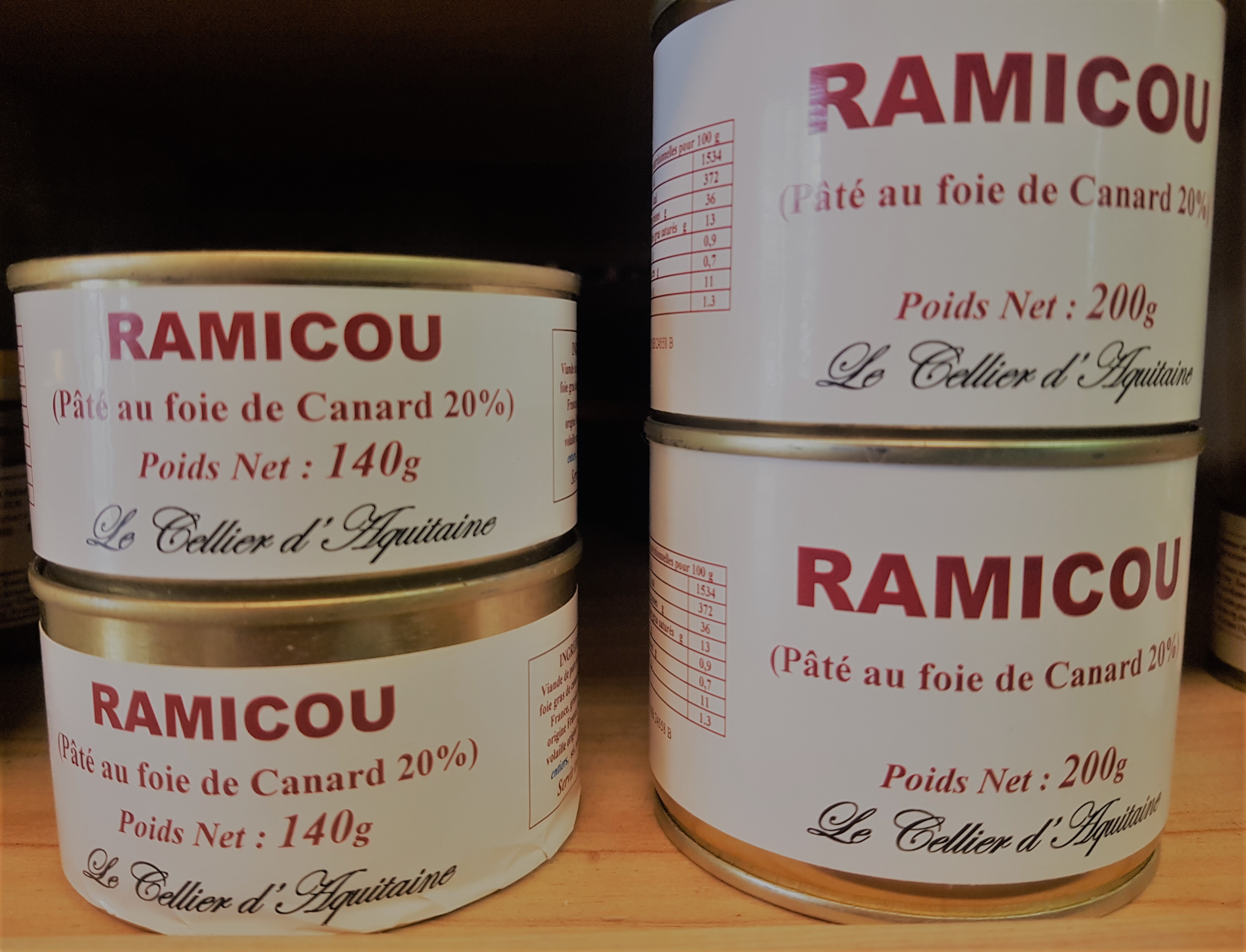 Pâte de foie de Canard 20 % Ramicou