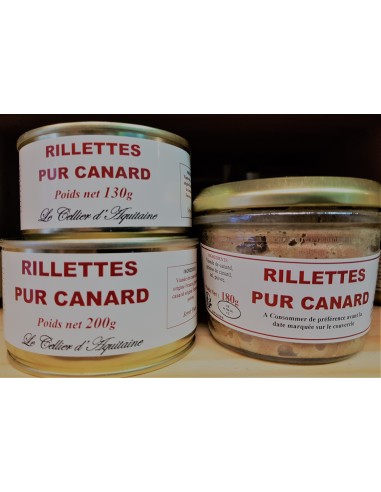 Rillettes de pur canard au foie de canard