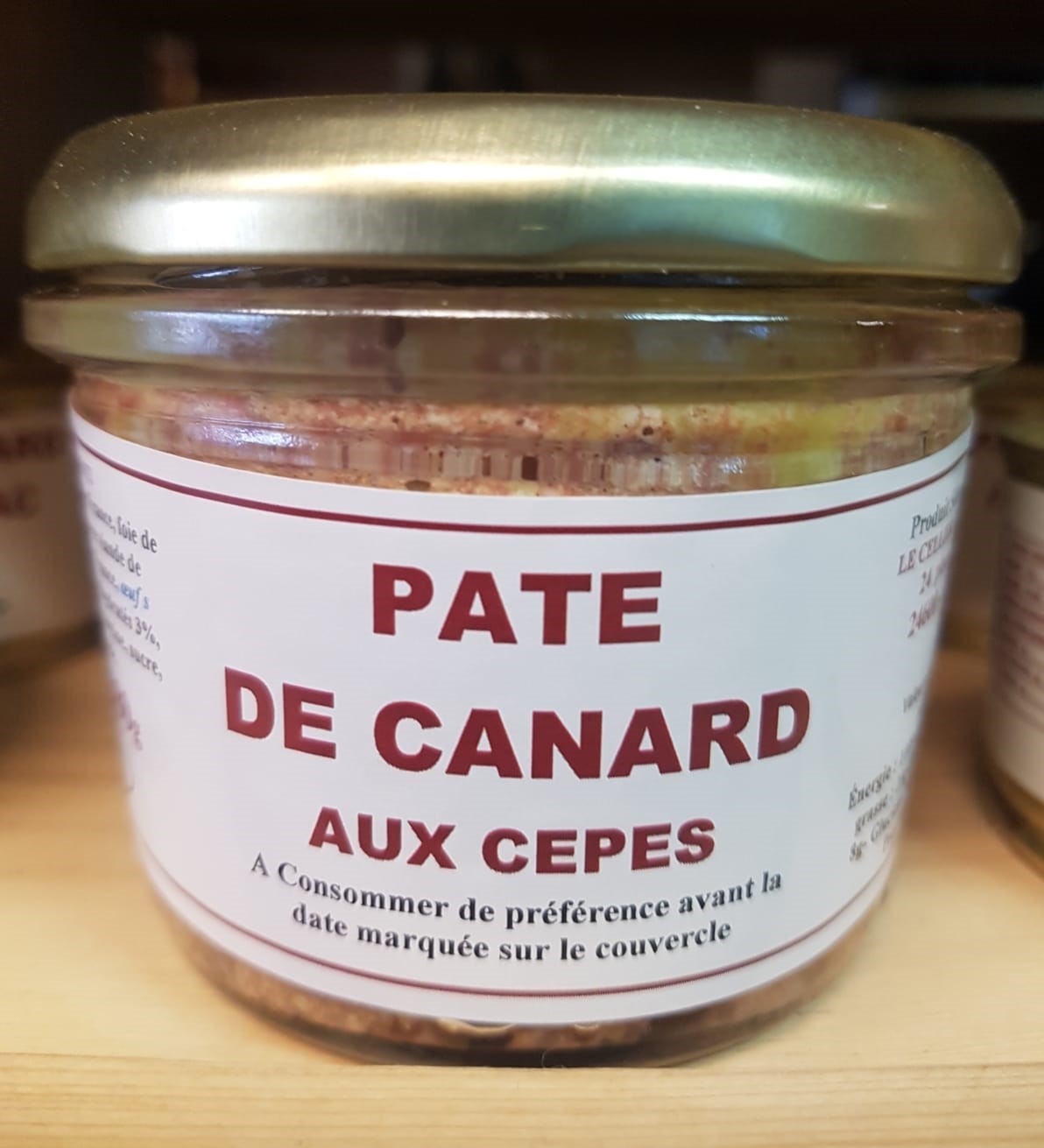 Pâté de canard aux Cèpes