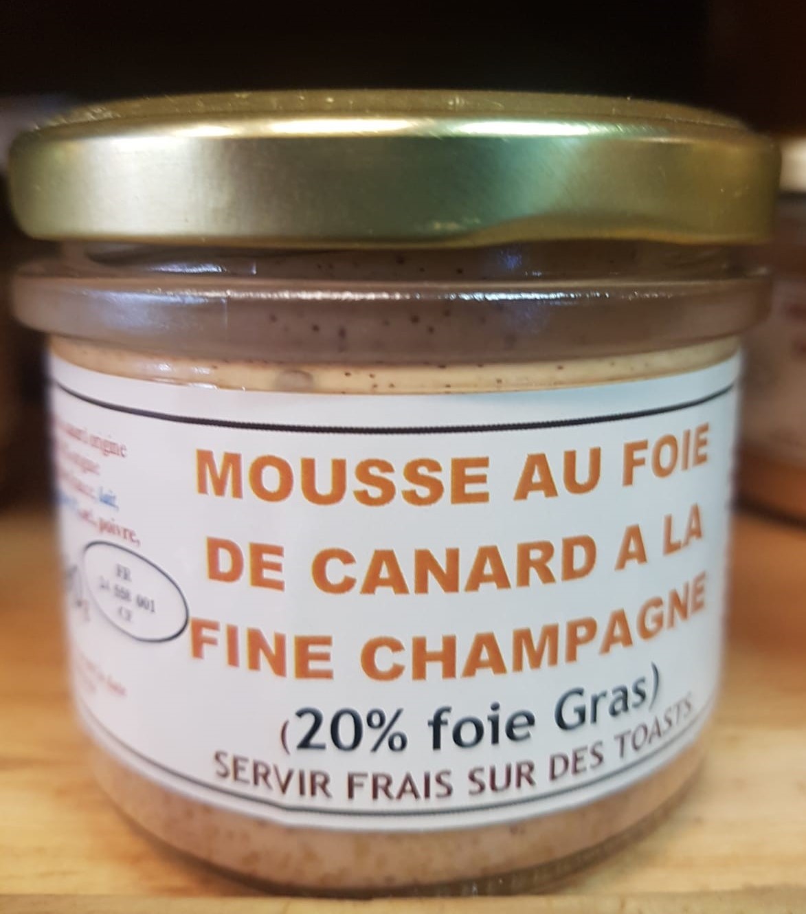 Mousse au foie de canard à la fine champagne