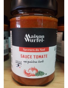 Sauce tomate au poivre vert