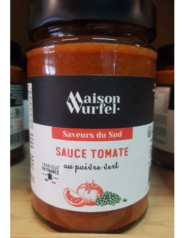 Sauce tomate au poivre vert
