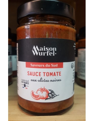 Sauce tomate aux olives noires