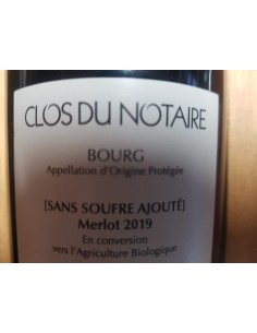 Château Le Clos du Notaire 2019 Sans Souffre