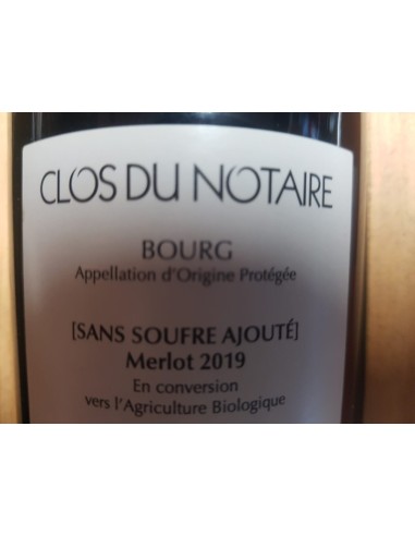 Château Le Clos du Notaire 2019 Sans Souffre