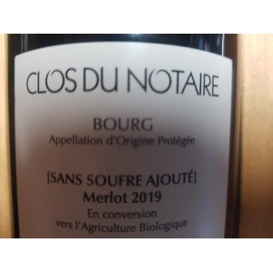 Château Le Clos du Notaire 2019 Sans Souffre