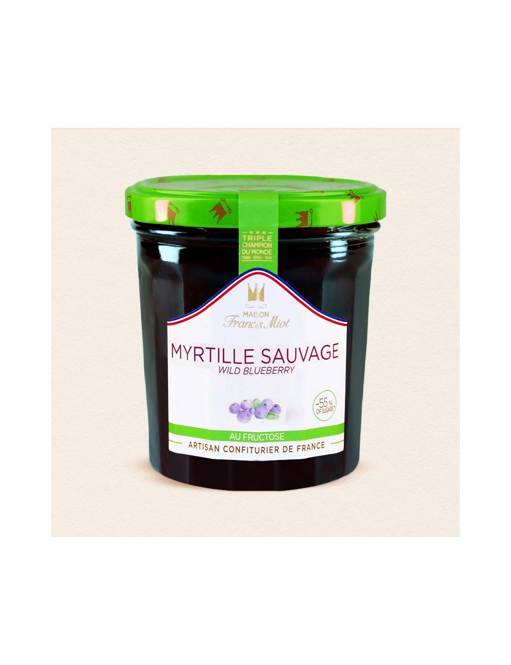 Confiture Myrtille Fructose