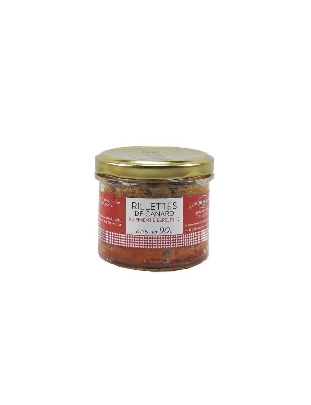 Rillettes de Canard au Piment d'Espelette 180 gr