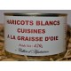 Haricots blancs cuisinés à la graisse d'oie